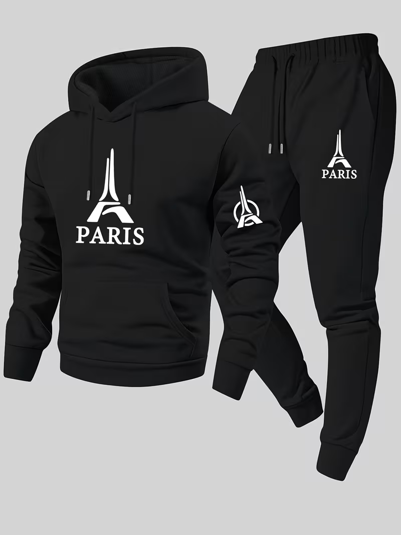 Running Gear Winter Men - طقم رجالي عصري من قطعتين من