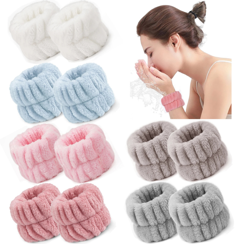 Sweat Band Wrist - 2 قطعة قابلة لإعادة الاستخدام سبا