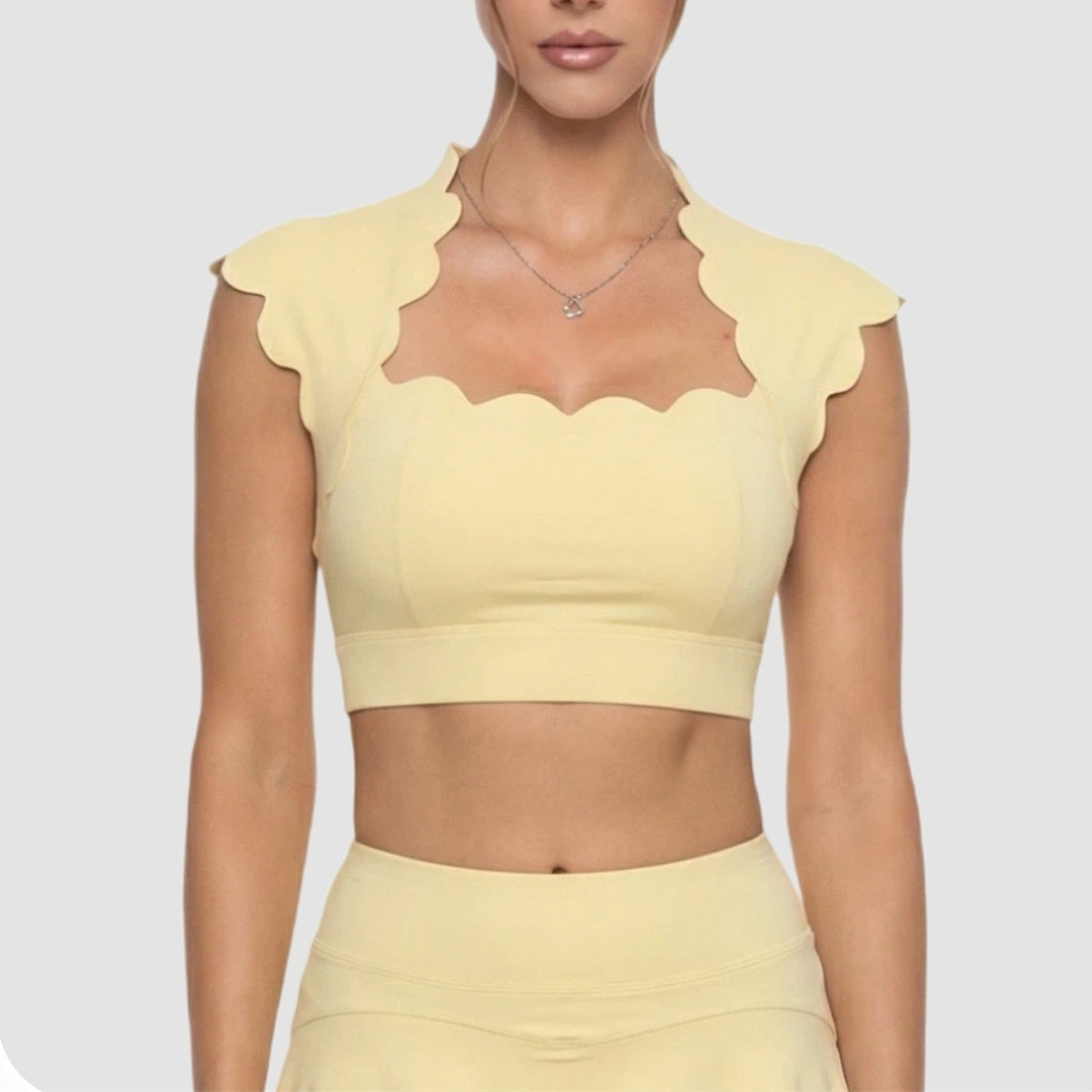 Running Gear Woman - صدرية رياضية نسائية بتصميم مموج، حمالة