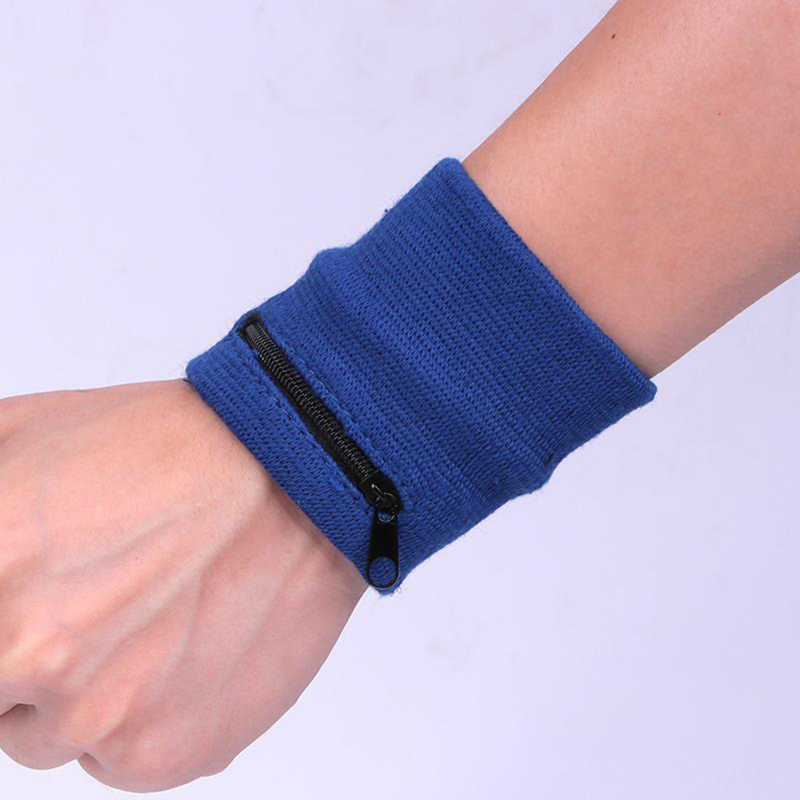 حزام معصم رياضي مع جيب بسحاب،  - مراجعة Sweat Band Wrist وسعره