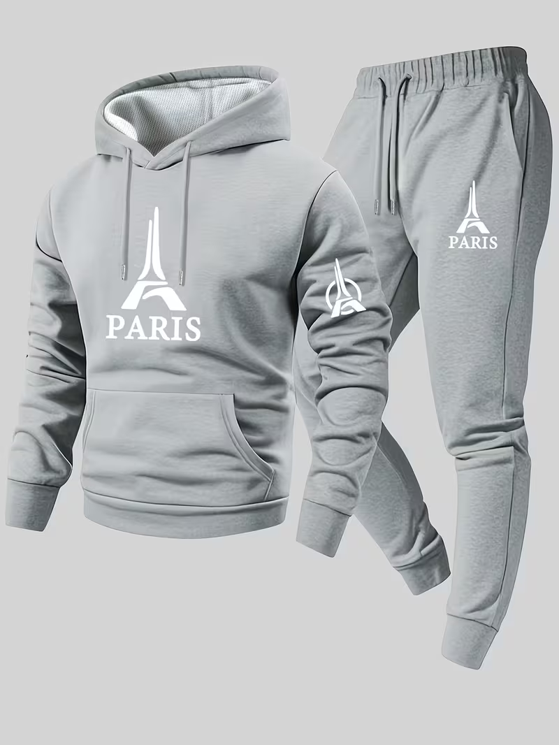 طقم رجالي عصري من قطعتين من با - مراجعة Running Gear Winter Men وسعره