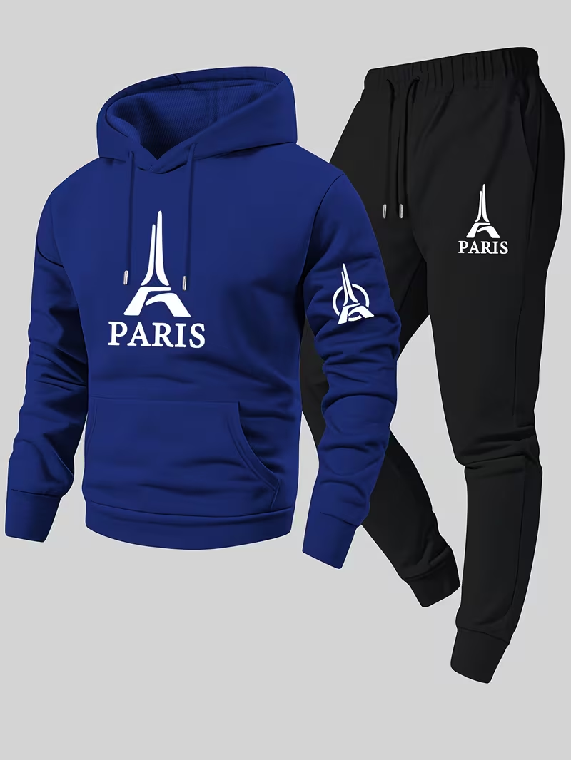 طقم رجالي عصري من قطعتين من با - مراجعة Running Gear Winter Men وسعره