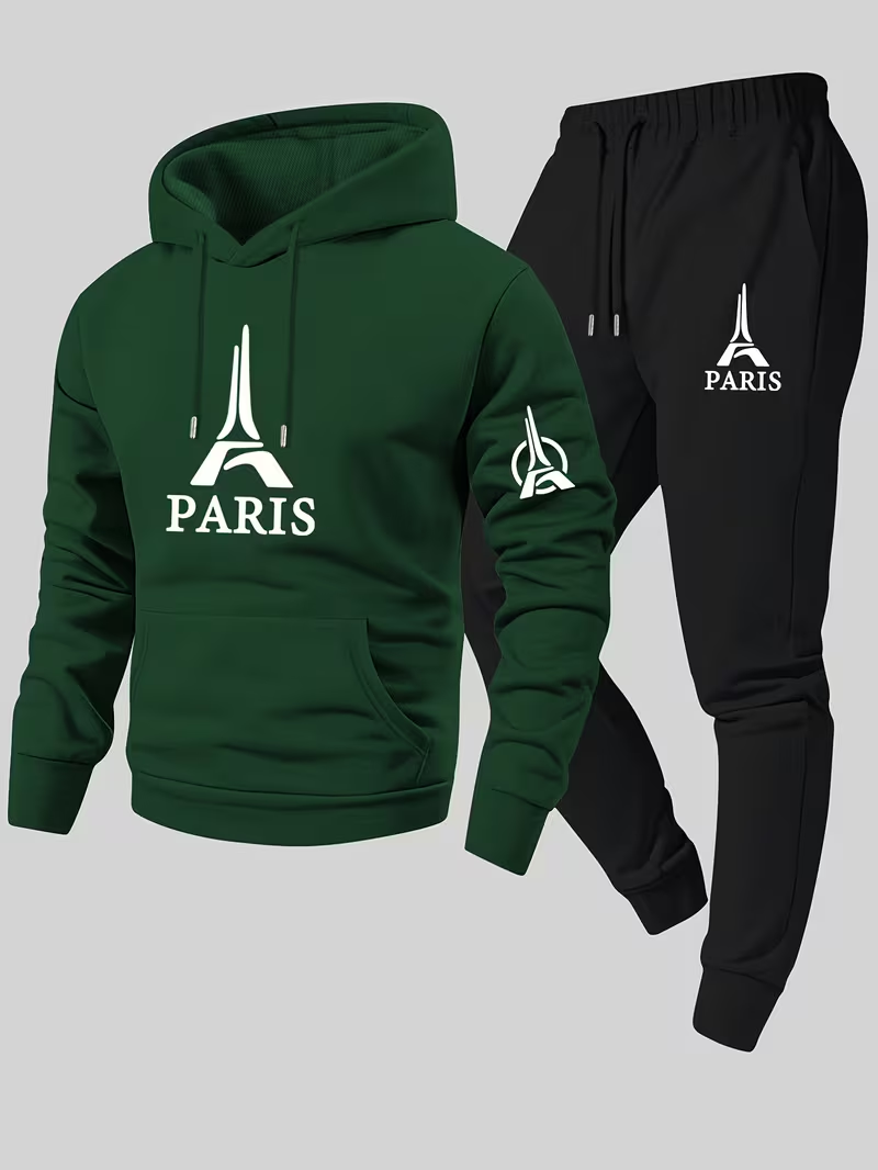 طقم رجالي عصري من قطعتين من با - مراجعة Running Gear Winter Men وسعره