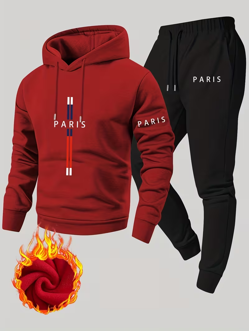 طقم رجالي كاجوال حضري من قطعتي - مراجعة Running Gear Winter Men وسعره