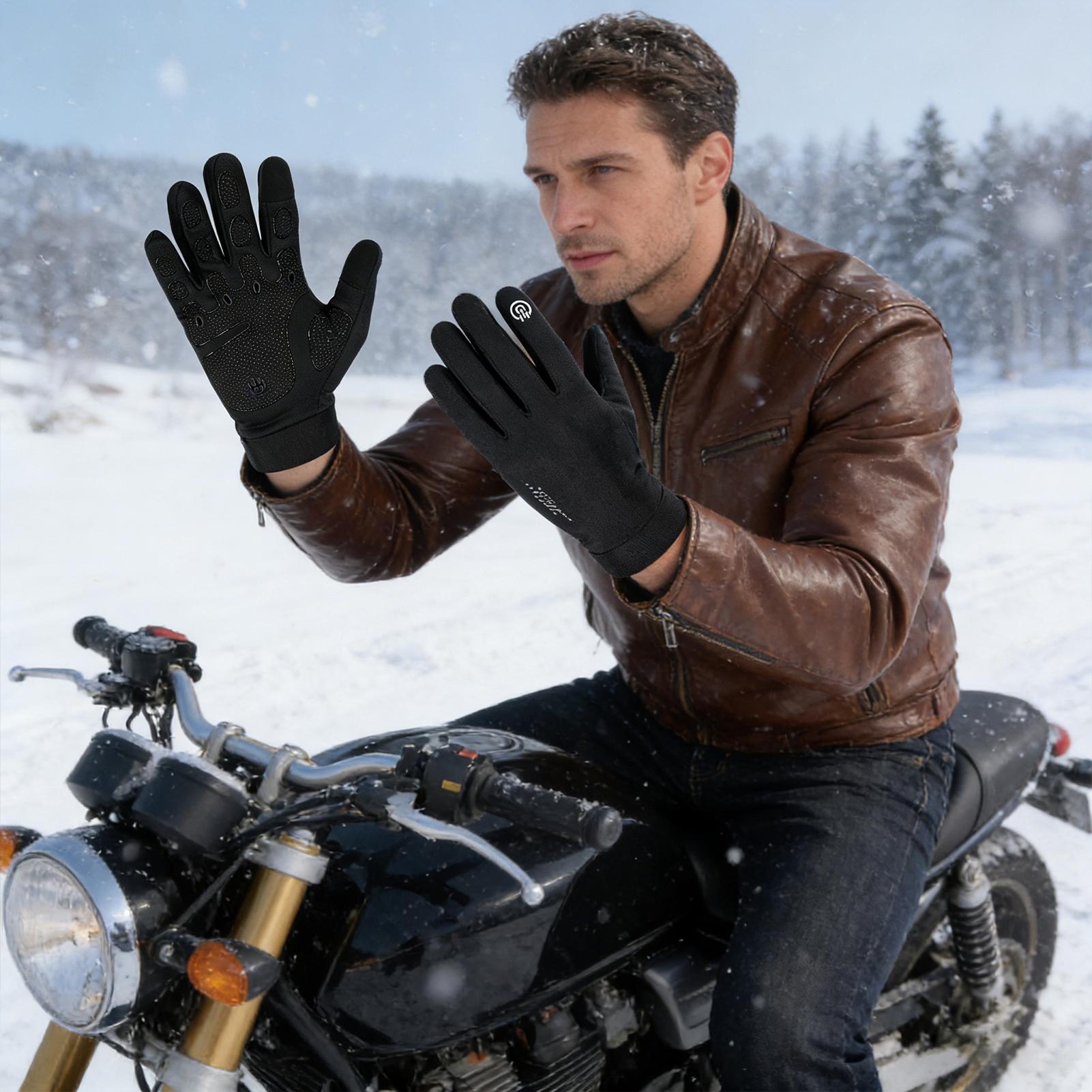 قفازات كاملة الأصابع للطقس الب - مراجعة Running Gear Winter Men وسعره