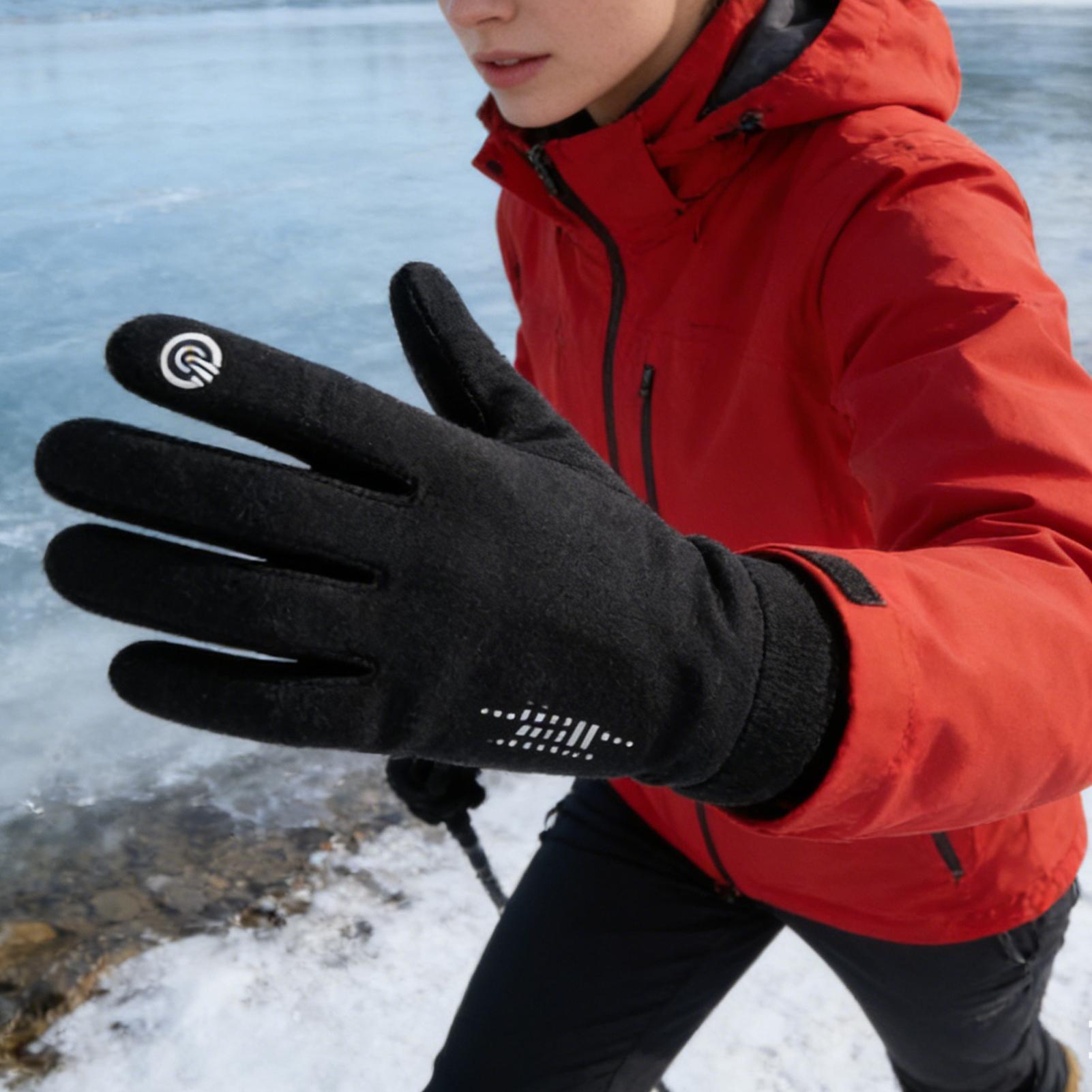 قفازات كاملة الأصابع للطقس الب - مراجعة Running Gear Winter Men وسعره